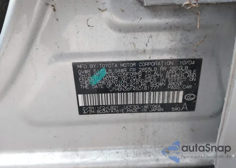 2005 Lexus Ls 430 from USA, damaged, VIN JTHBN36F450181777